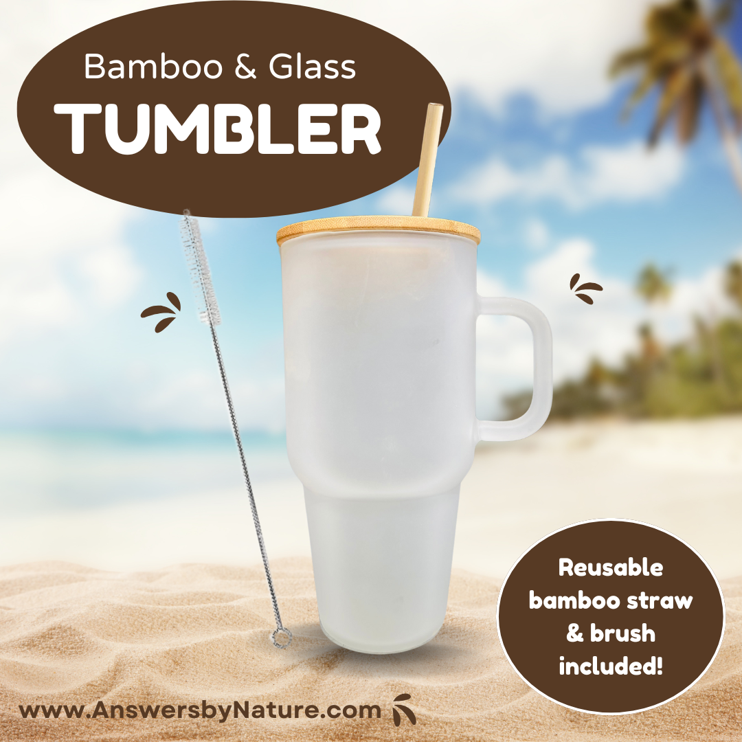 32oz Frosted Glass Tumbler