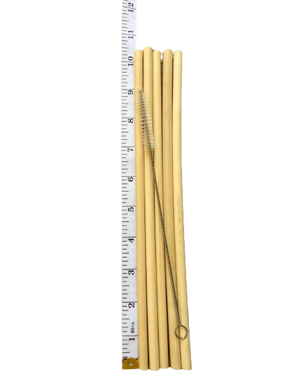 Bamboo Straws X-Long Reusable