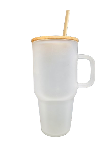 32oz Frosted Glass Tumbler